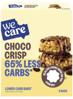 De Online Drogist WeCare Low Carb Choco Crisp Bars aanbieding