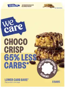 De Online Drogist WeCare Low Carb Choco Crisp Bars aanbieding