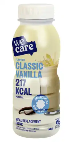 De Online Drogist WeCare Meal Replacement Drink Classic Vanilla aanbieding