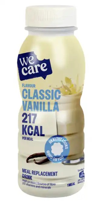 De Online Drogist WeCare Meal Replacement Drink Classic Vanilla aanbieding