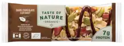 De Online Drogist Taste Of Nature Dark Chocolate Coconut Reep aanbieding