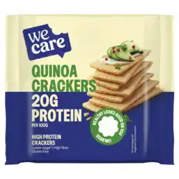 De Online Drogist WeCare High Protein Quinoa Crackers aanbieding