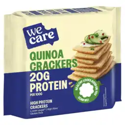 De Online Drogist WeCare High Protein Quinoa Crackers aanbieding