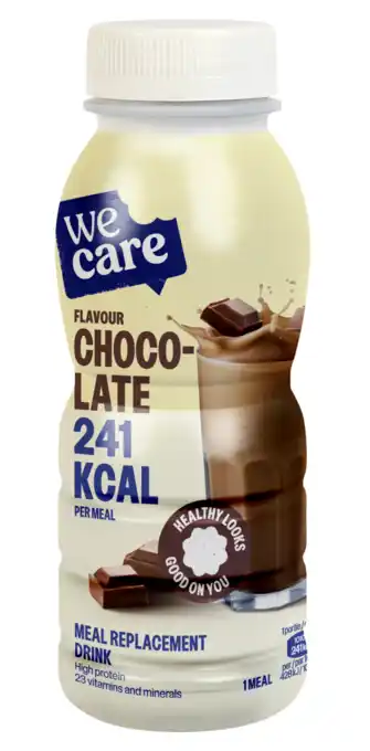 De Online Drogist WeCare Meal Replacement Drink Chocolate aanbieding