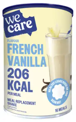 De Online Drogist Wecare French Vanilla Meal Replacement Shake aanbieding