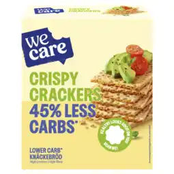 De Online Drogist WeCare Lower Carb Crispy Crackers aanbieding