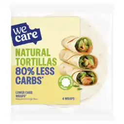 De Online Drogist WeCare Low Carb Natural Tortillas aanbieding