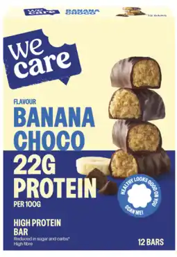 De Online Drogist Wecare Banana Choco High Protein Bar aanbieding