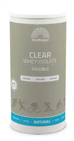 De Online Drogist Mattisson HealthStyle Clear Whey Isolate Natural aanbieding