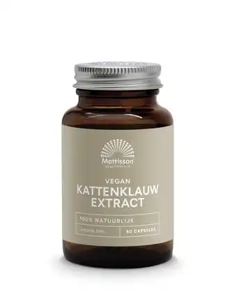De Online Drogist Mattisson HealthStyle Kattenklauw Extract Capsules aanbieding