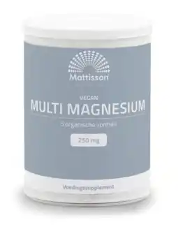 De Online Drogist Mattisson HealthStyle Magnesium Multi Poeder aanbieding