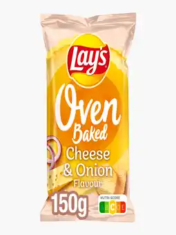 Flink Lay's Oven Baked Cheese Onion Chips 150g aanbieding