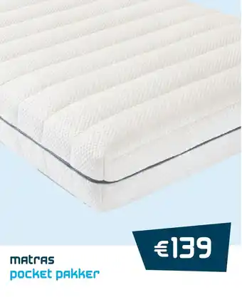 Beddenreus Matras pocket pakker aanbieding