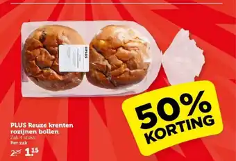 Coop PLUS Reuze krenten rozijnen bollen aanbieding