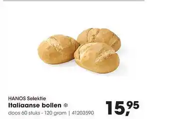 HANOS Hanos Selektie Italiaanse Bollen 120g aanbieding