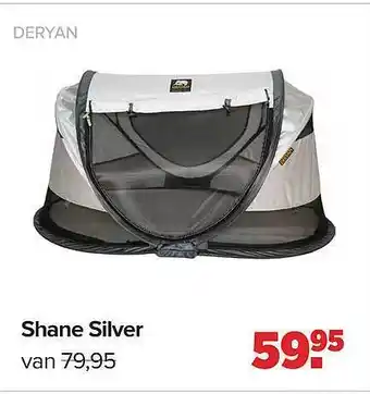 Baby-Dump Deryan Shane Silver Campingbed aanbieding