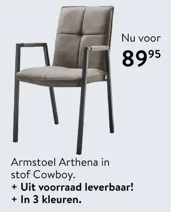 Profijt Meubel Armstoel Arthena in stof Cowboy aanbieding