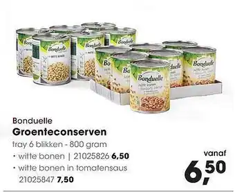 HANOS Bonduelle Groenteconserven aanbieding