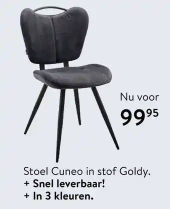 Profijt Meubel Stoel Cuneo in stof Goldy aanbieding