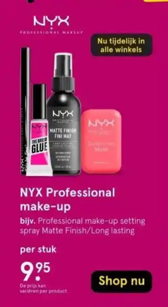 Etos Nyx professional make up aanbieding