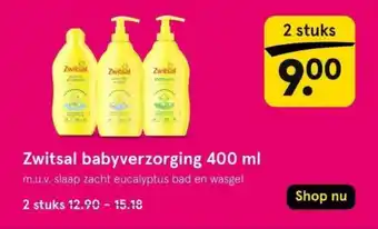 Etos Zwitsal babyverzorging aanbieding