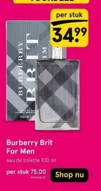 Etos Burberry brit for men aanbieding