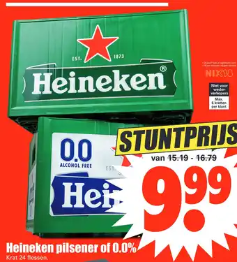 Dirk Heineken pilsener of 0.0% aanbieding