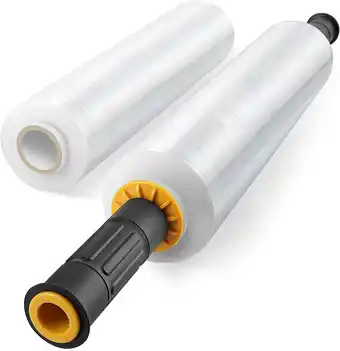 Amazon 2 packs Stretch Wrap Stretch Film met Handgrepen 15 X 1000 Voeten Krimpfolie Verpakking Verhuizen Leveranciers 60 Gauge Plast aanbieding