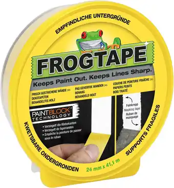 Amazon Frog Tape 631-34 FrogTape Delicate afplakband, schildertape met paint-bloktechnologie, crêpetape voor schone randen bij het s aanbieding