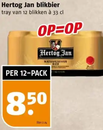 Poiesz Hertog Jan blikbier aanbieding