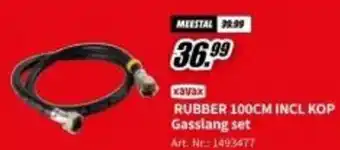 MediaMarkt xavax RUBBER 100CM INCL KOP Gasslang set aanbieding