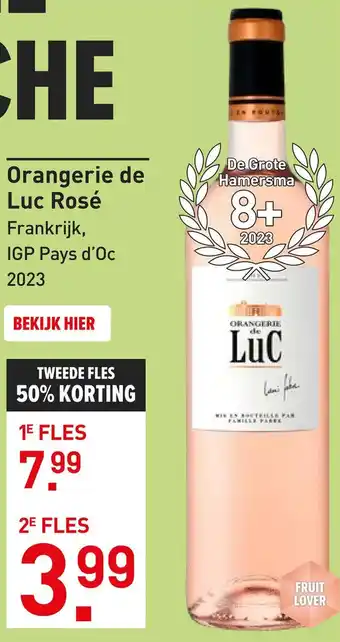 Gall & Gall Orangerie de Luc Rosé aanbieding