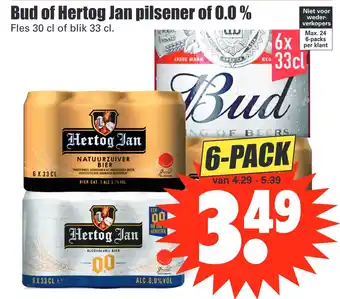 Dirk Bud of Hertog Jan nilsener of 0.0 % aanbieding