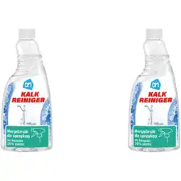 Albert Heijn AH kalkreiniger spray navul 2-pack aanbieding
