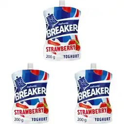 Albert Heijn Melkunie Breaker Aardbei yoghurt 3-pack aanbieding