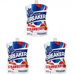 Albert Heijn Melkunie Breaker Aardbei yoghurt 3-pack aanbieding