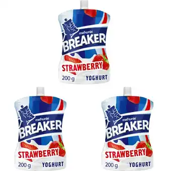 Albert Heijn Melkunie Breaker Aardbei yoghurt 3-pack aanbieding