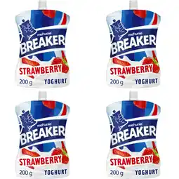 Albert Heijn Melkunie Breaker Aardbei yoghurt 5-pack aanbieding