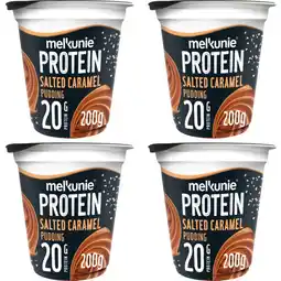 Albert Heijn Melkunie Protein salted caramel pudding 4-pack aanbieding