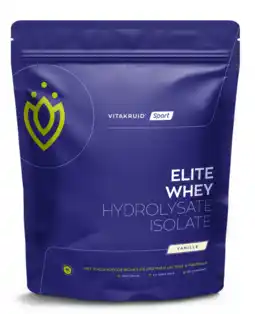 De Online Drogist Vitakruid Elite Whey Hydrolysate Isolate Vanille Poeder aanbieding