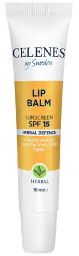 De Online Drogist Celenes By Sweden Lip Balm Sunscreen SPF15 Herbal Defense aanbieding