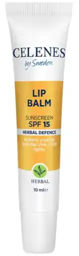 De Online Drogist Celenes By Sweden Lip Balm Sunscreen SPF15 Herbal Defense aanbieding