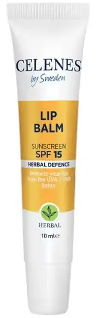 De Online Drogist Celenes By Sweden Lip Balm Sunscreen SPF15 Herbal Defense aanbieding