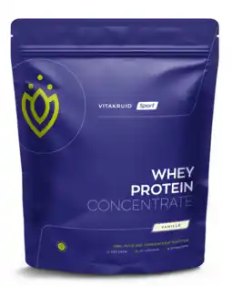 De Online Drogist Vitakruid Whey Protein Concentrate Vanille Poeder aanbieding