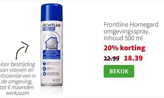 Intratuin Frontline Homegard omgevingsspray. aanbieding