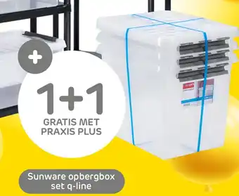 Praxis Sunware opbergbox set q-line aanbieding