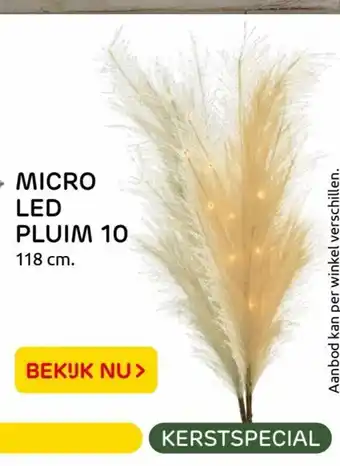 Praxis Micro Led Pluim 10 118 cm aanbieding