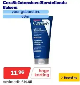 Bol.com CeraVe Intensieve Herstellende Balsem aanbieding