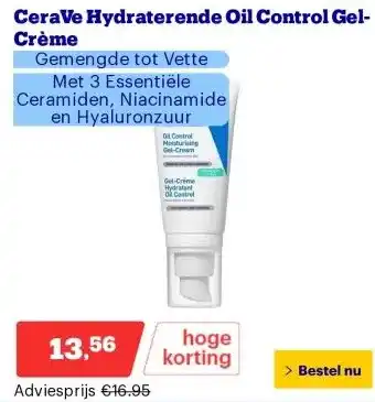 Bol.com CeraVe Hydraterende Oil Control Gel-Crème aanbieding