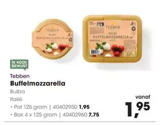 HANOS Tebben Buffelmozzarella aanbieding
